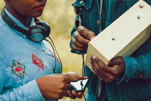 Nostalgische hoofdtelefoon