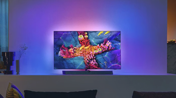 foto van een philips tv