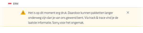Bericht PostNL