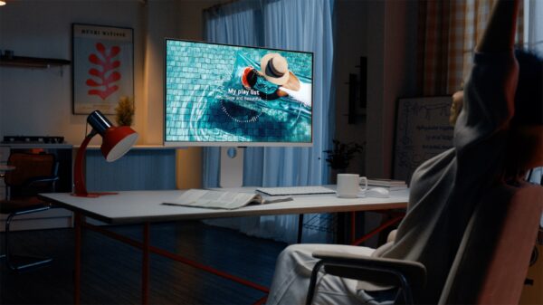 LG MyView Smart Monitor in use