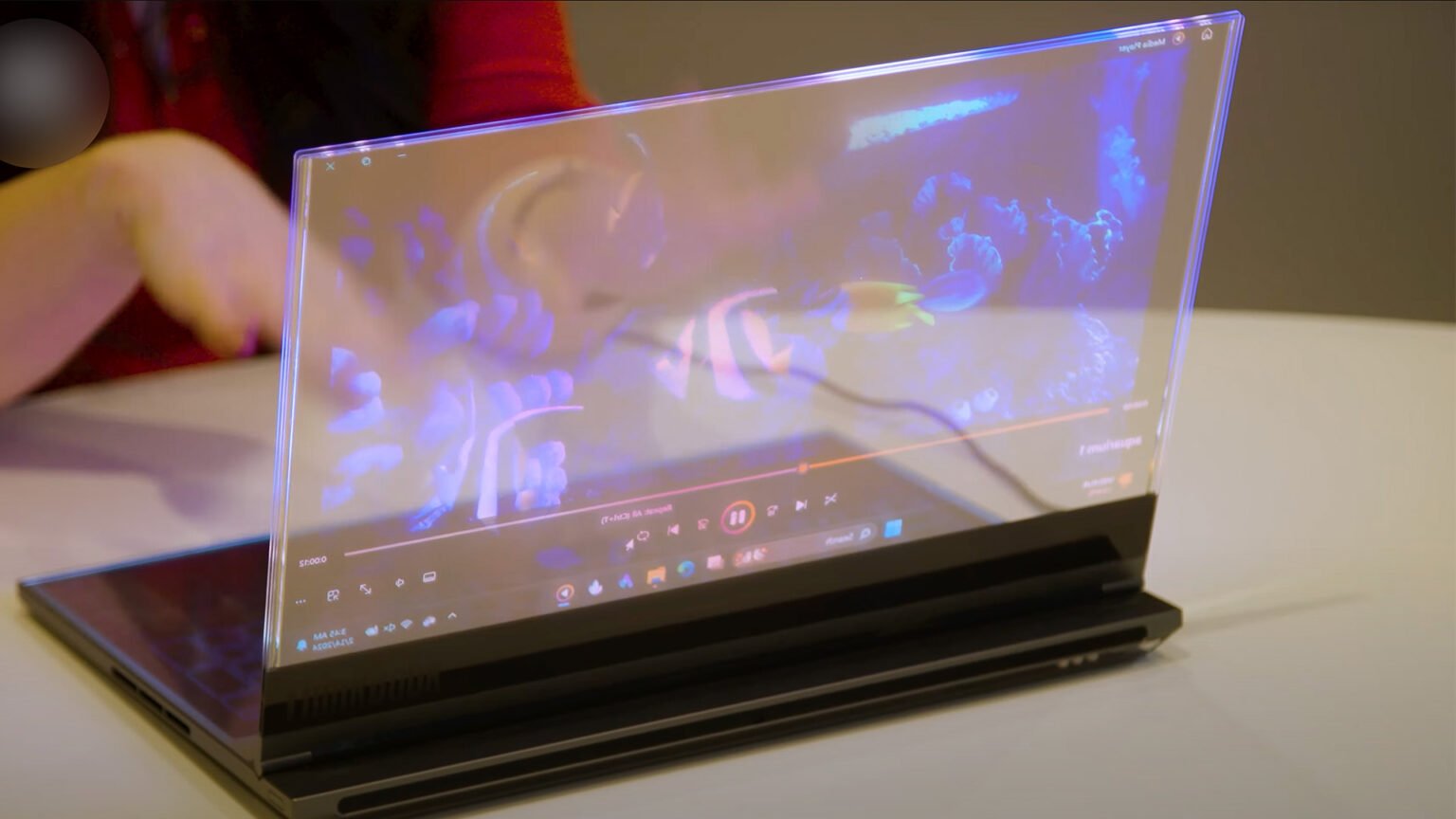 Lenovo Thinkbook with transparent display