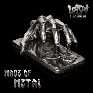 Bijzonder: smartphonefabrikant Oneplus en deathmetalband Lordi lanceren samen nieuw muzieknummer Lordi Made of Metal coverart