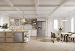 LG presenteert vernieuwde ‘Fit & Max’ keukenoplossingen Kitchen Fit & Max showrroomfoto LG