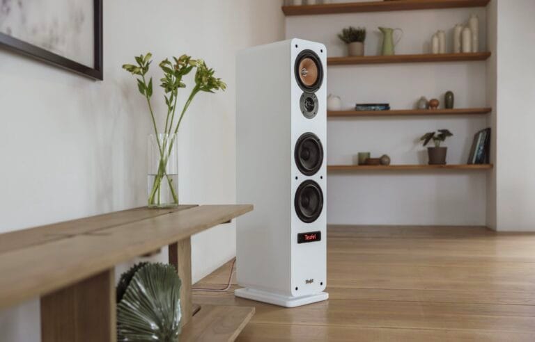 De nieuwe speaker van Teufel in een woonkamer